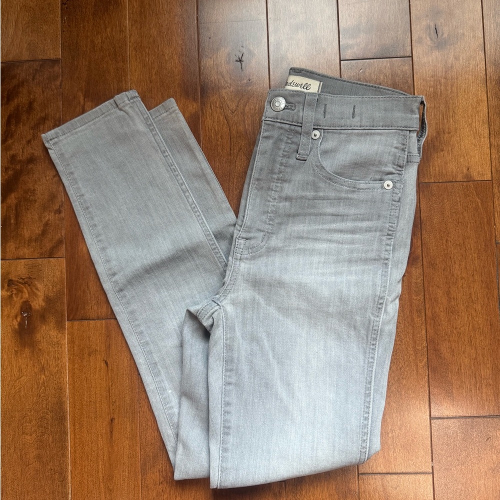 Madewell 10” High rise Skinny Crop Jeans Grey Size 23